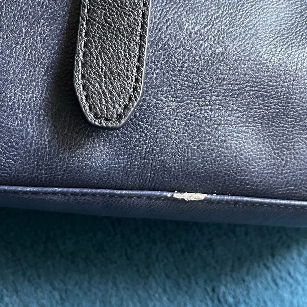 TED BAKER great carry all bag in sleek blue black purple — messenger— tote